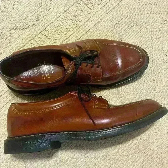 Allen Edmonds Leather Wilbert Moc Toe Oxford Classic Professional size 10 Prep - Picture 1 of 16